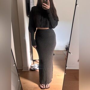 Knit Sweater Skirt Set